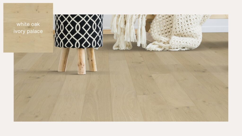 engineered hardwood - White Oak Ivory Palace flooring